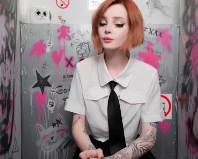 Смотреть порно: Худая, рыжая милашка сосет член из дырки