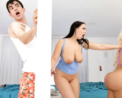 Смотреть порно: Молодой Джорди дрючит сразу двух девушек трахая каждую по очереди